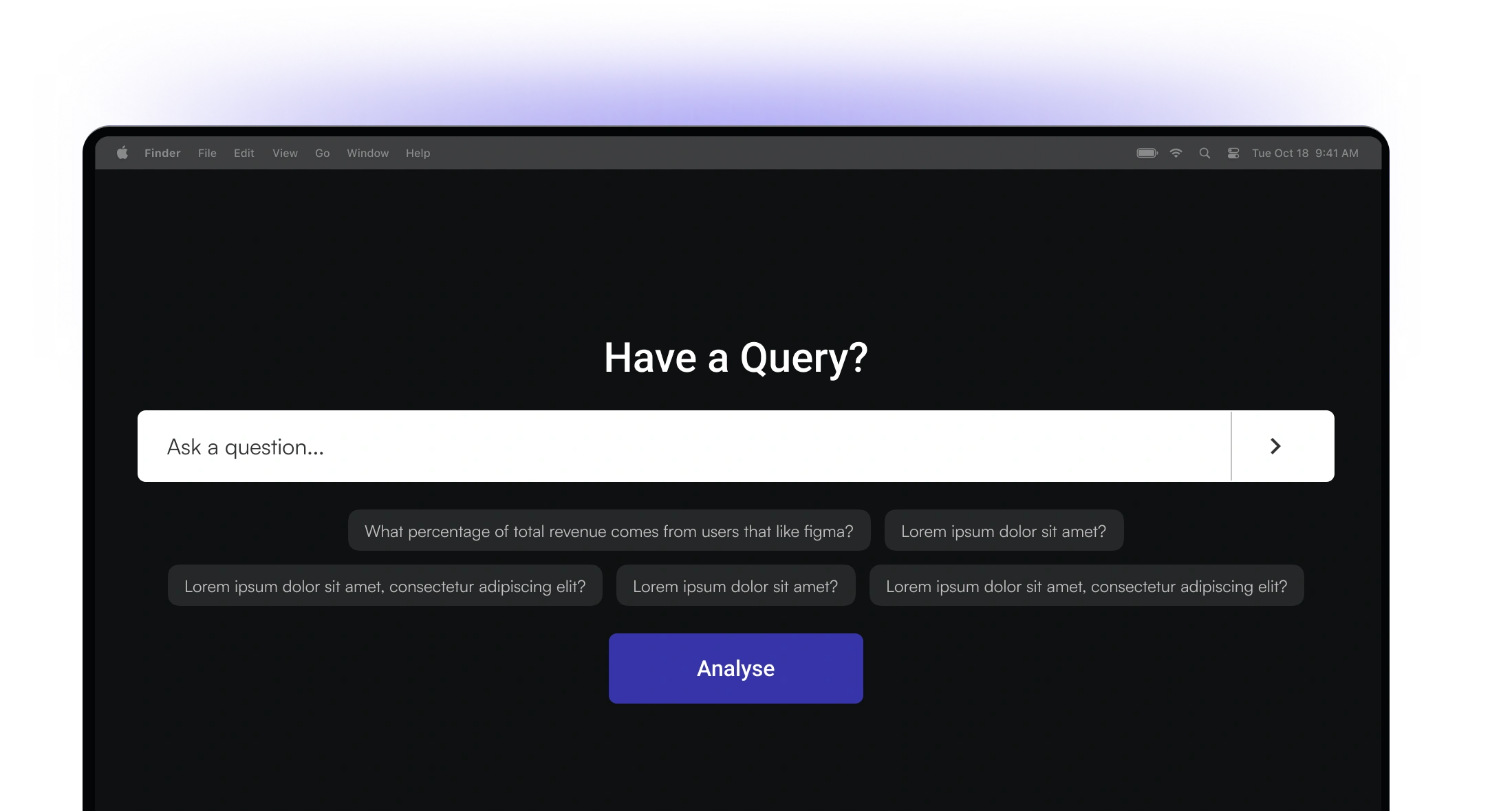 Prism Analyst query interface